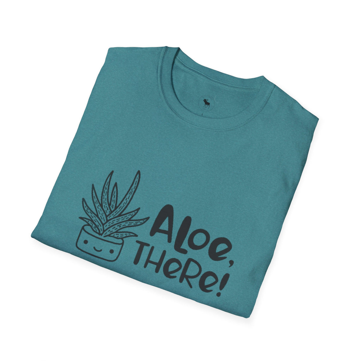 Aloe There! Unisex Softstyle T-Shirt, Funny Plant Tee, Gift for Plant Lovers, Casual Wear, Cute Eco-Friendly Apparel, group shirt, matching, for friends 1 of 6