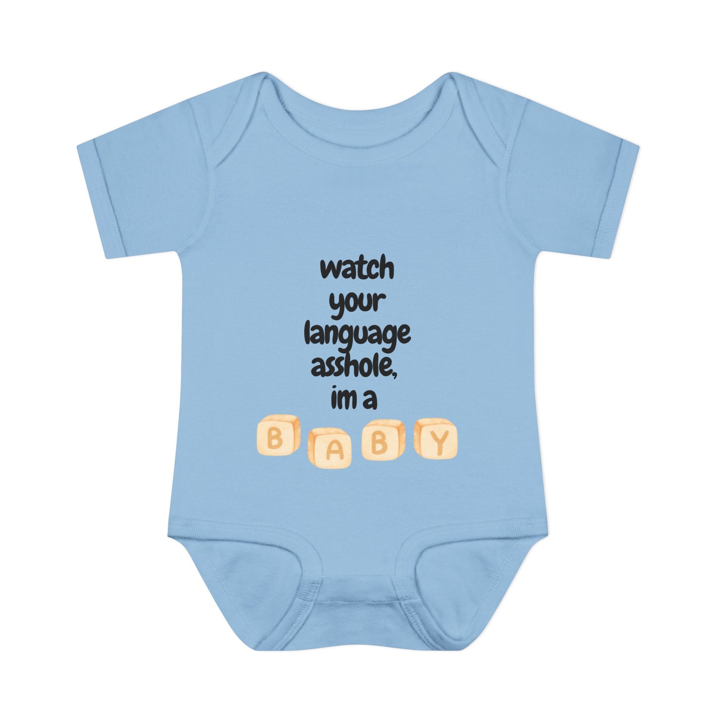 watch your language around the baby infant body suit
