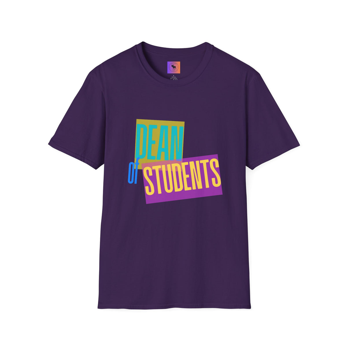 Dean of Students T-Shirt — Retro Colorblock Campus Staff Tee