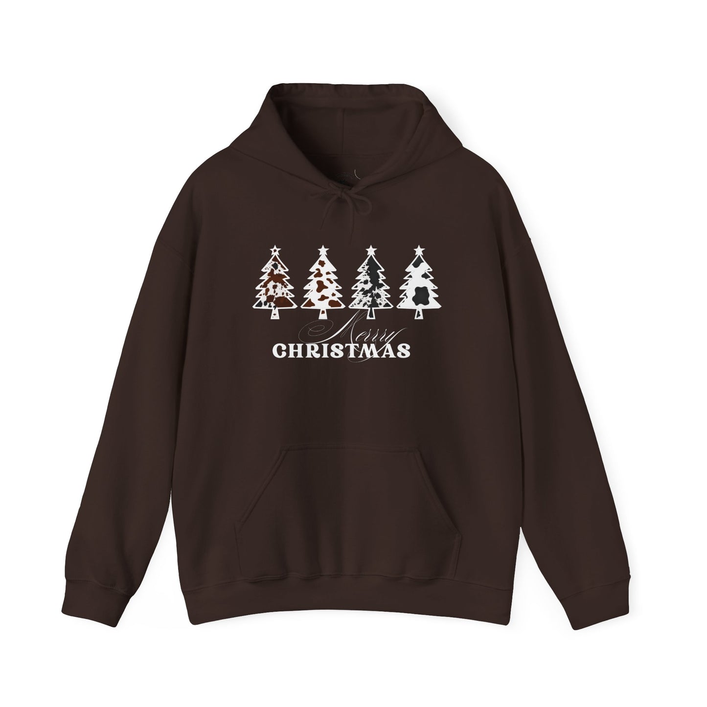 Cow Print Merry Christmas Hoodie