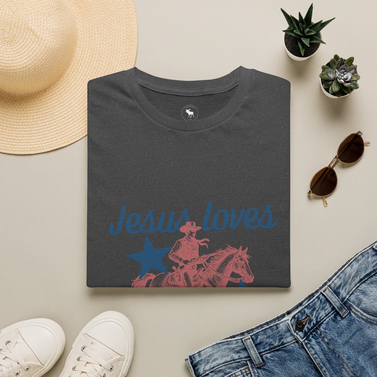 Jesus Loves Cowboys T-Shirt