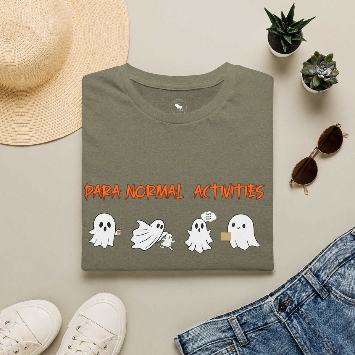Paranormal Activities Ghosts T-Shirt — Cute Halloween Spirits Tee