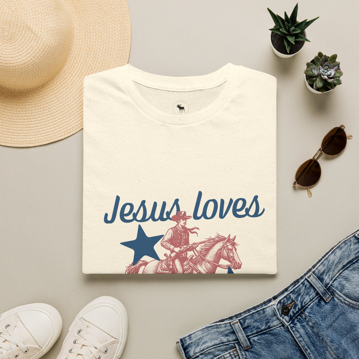 Jesus Loves Cowboys T-Shirt