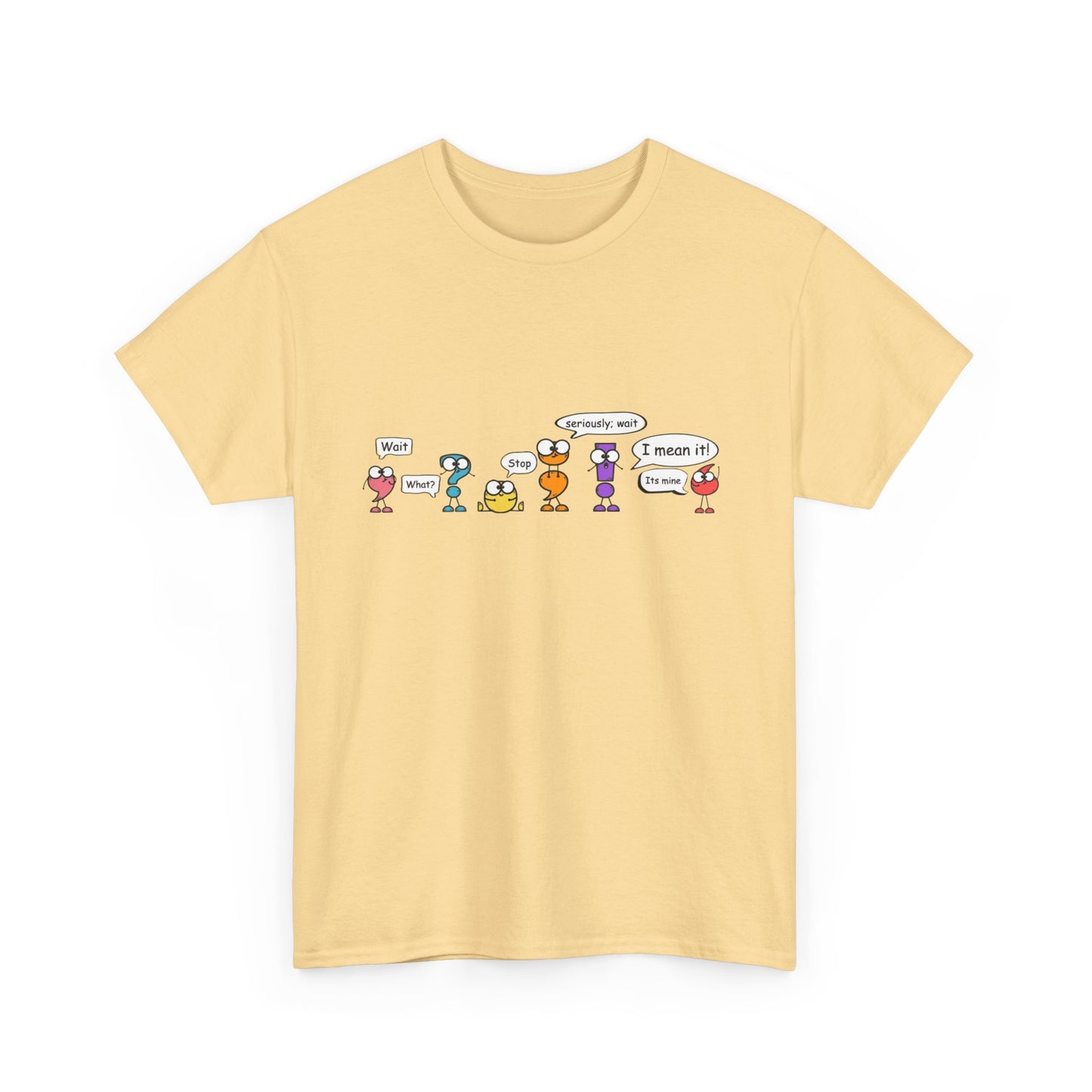 punctuation cartoon Heavy Cotton Tee