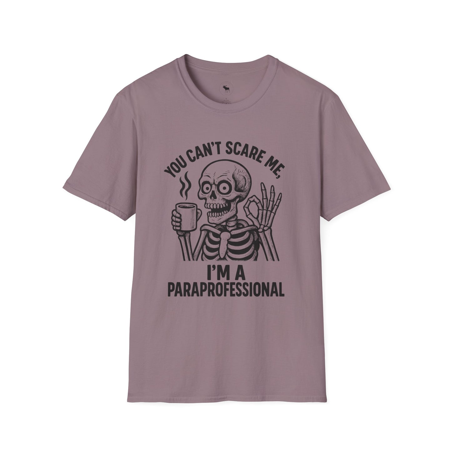 Funny Skeleton Paraprofessional T-Shirt, Unisex Tee for Halloween, Teacher Gift, Casual Wear, Humor Shirt, Skeleton Design