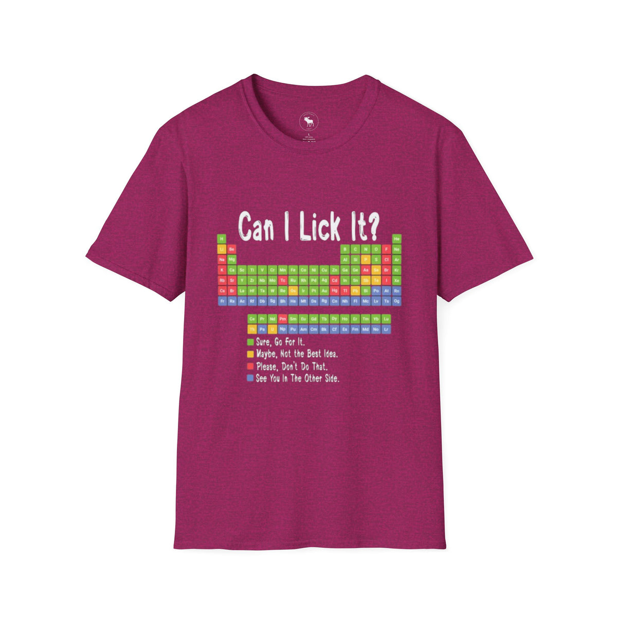 Can I Lick It? Chemistry Periodic Table T-Shirt