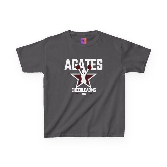 Dark colors Agates Cheerleading Kids T‑Shirt — Agates Cheer Team Youth Tee