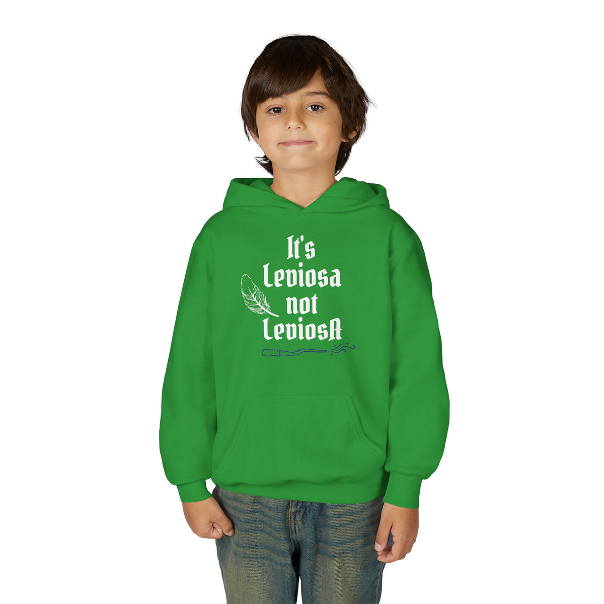 Youth Hoodie – "It's Leviosa Not LeviosA" Magical Quote Hooded Sweatshirt