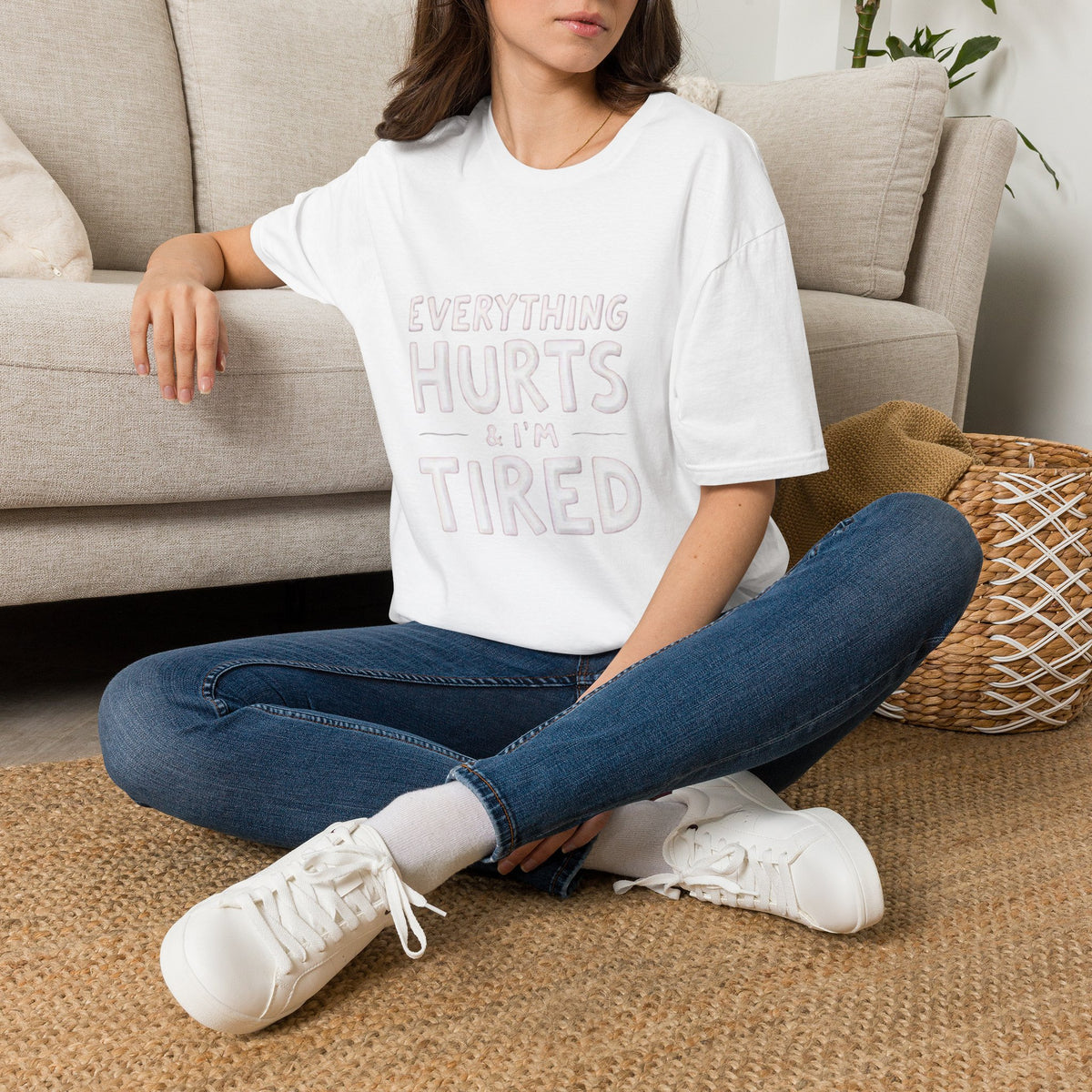 T-Shirt — “Everything Hurts & I’m Tired” Funny Comfort Graphic Tee