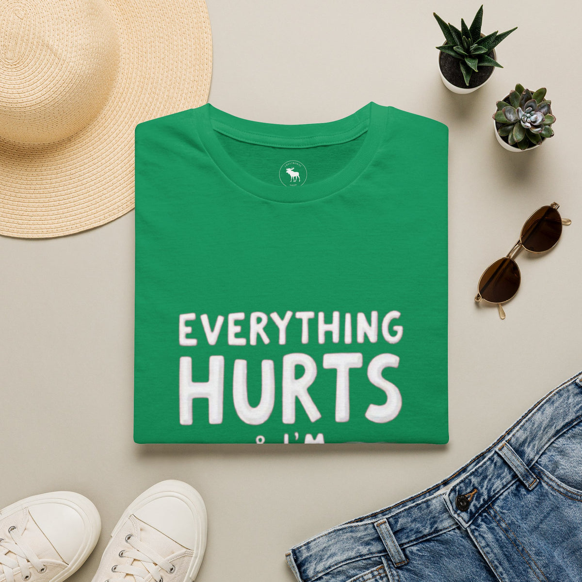 T-Shirt — “Everything Hurts & I’m Tired” Funny Comfort Graphic Tee