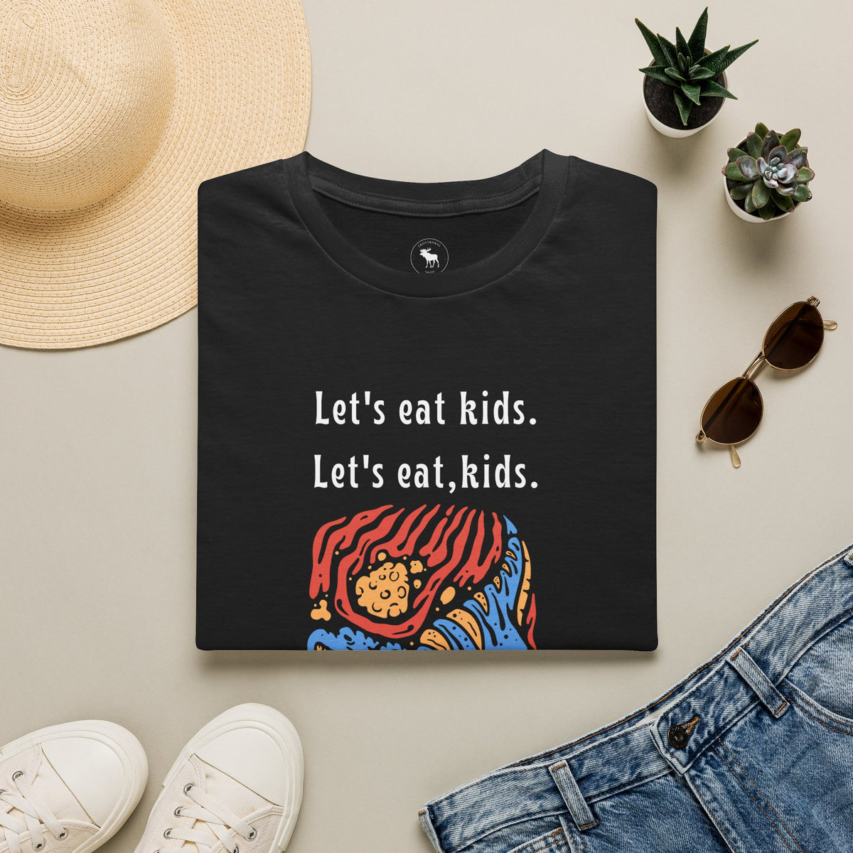 Let's Eat, Kids. T-Shirt — Punctuation Saves Lives Funny Grammar Tee