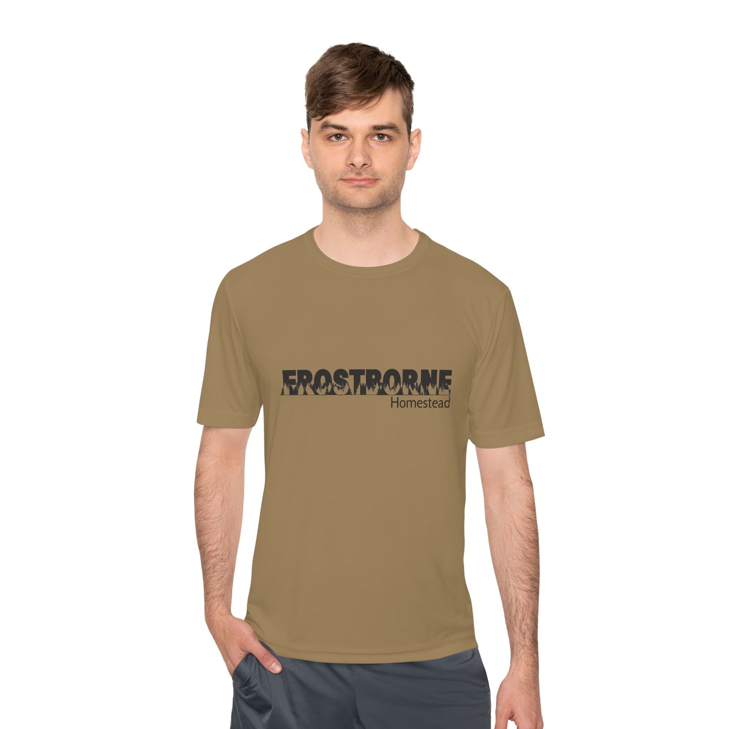 Frostborne Homestead Unisex Moisture Wicking Tee - Activewear, Sports Tee, Outdoor Shirt, Workout Top, Gift for Him and Her