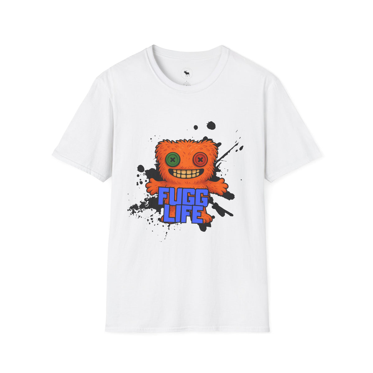 Funny Orange Monster T-Shirt – 'Fugg Life' Graphic Tee