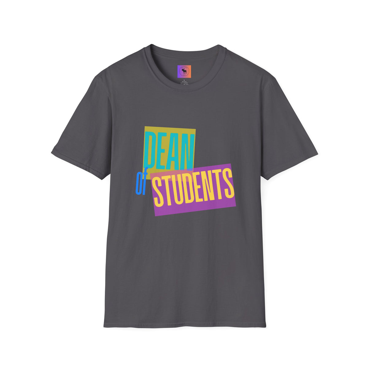 Dean of Students T-Shirt — Retro Colorblock Campus Staff Tee