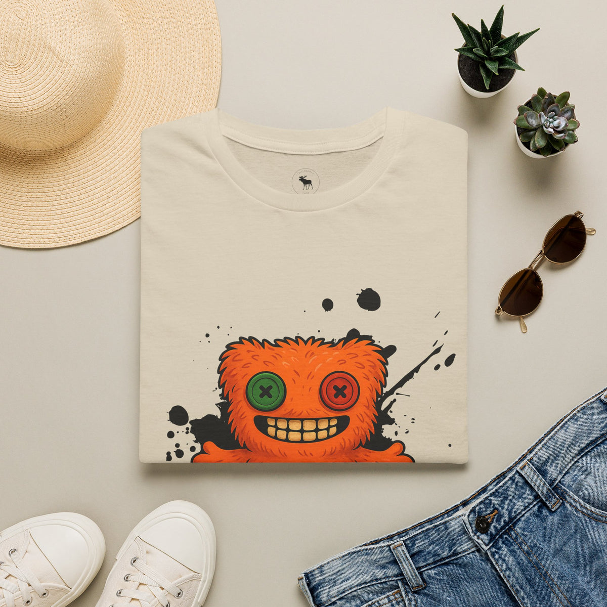 Funny Orange Monster T-Shirt – 'Fugg Life' Graphic Tee