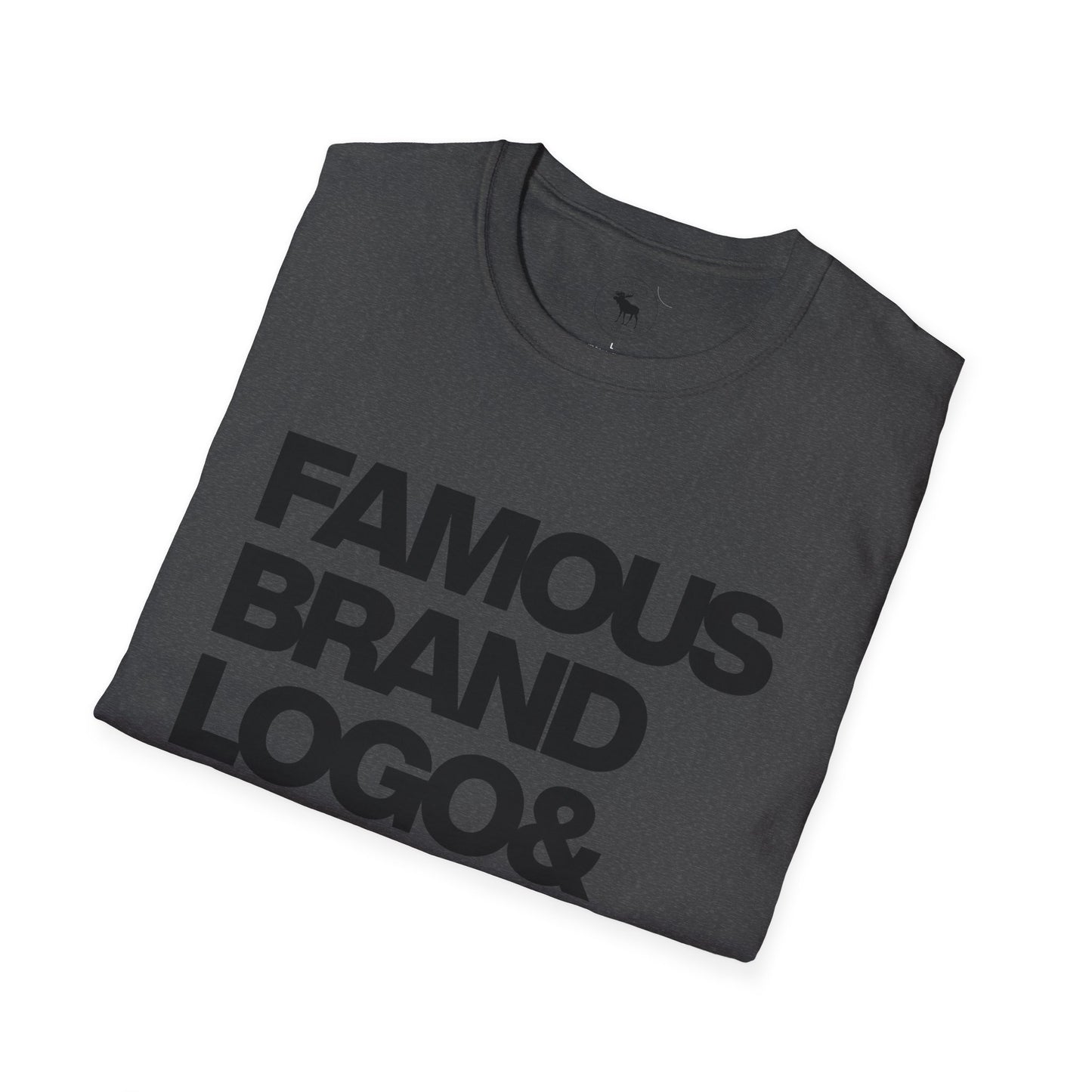 Famous Logo Softstyle T-Shirt, Casual Tee, Graphic Shirt, Gift for Him/Her, Trendy Style, Everyday Wear
