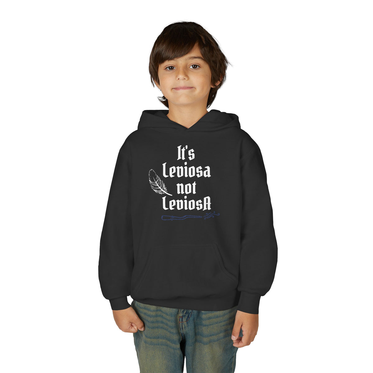 Youth Hoodie – "It's Leviosa Not LeviosA" Magical Quote Hooded Sweatshirt