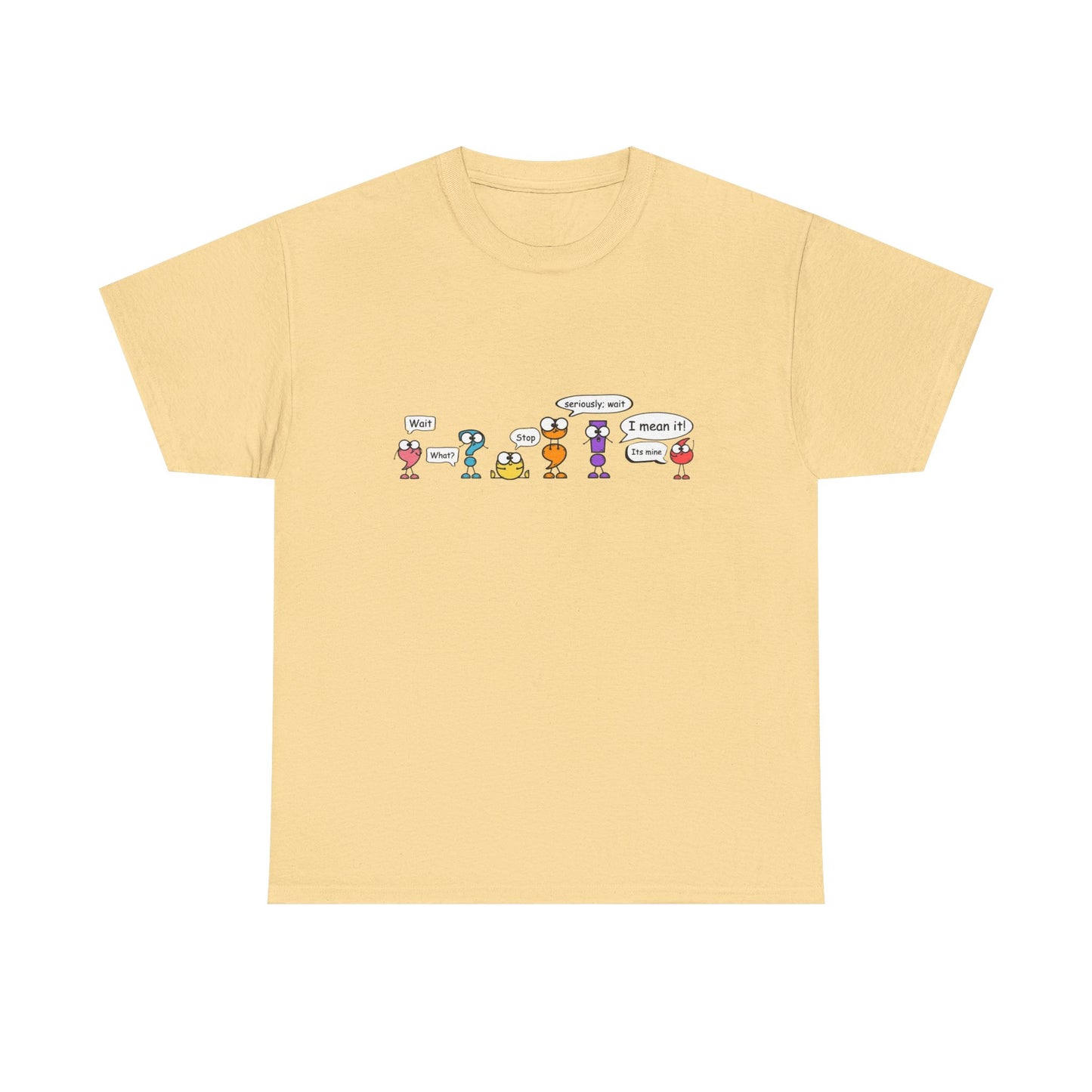 punctuation cartoon Heavy Cotton Tee
