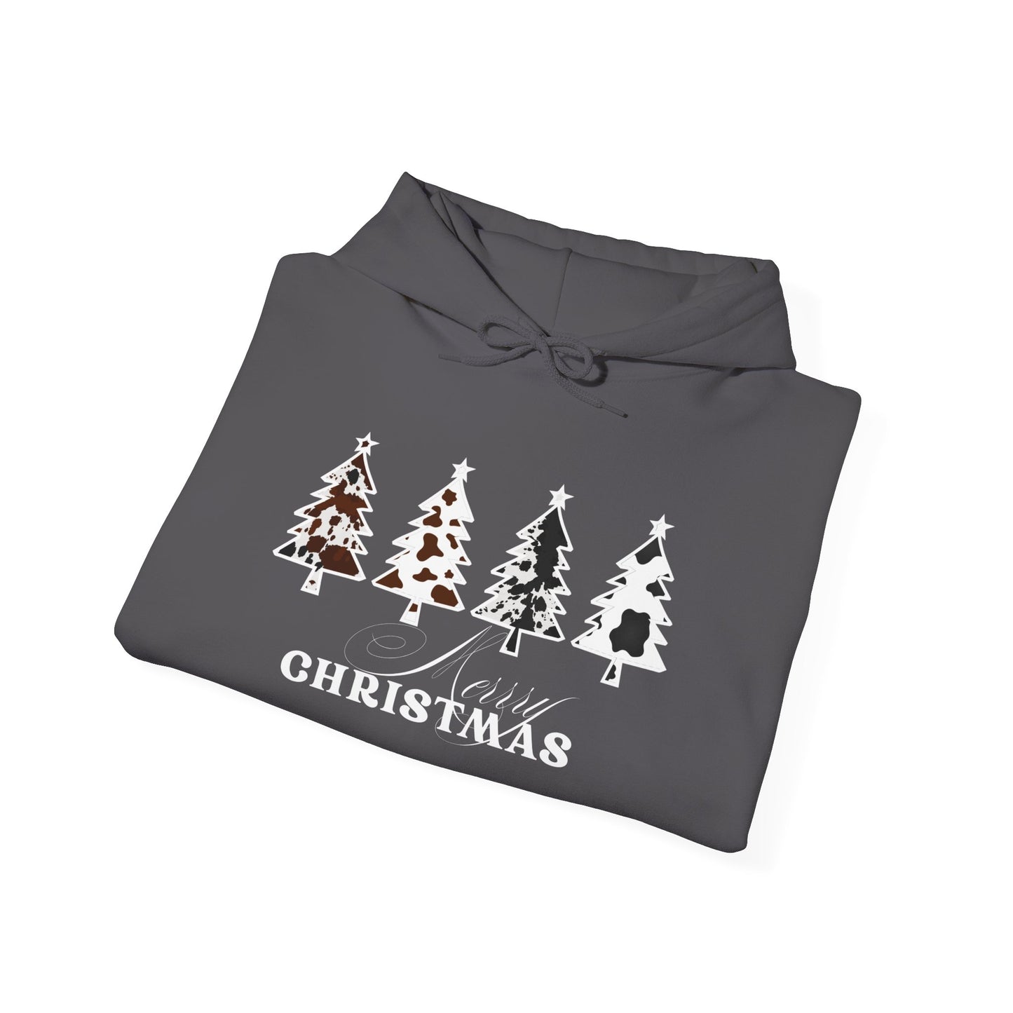 Cow Print Merry Christmas Hoodie