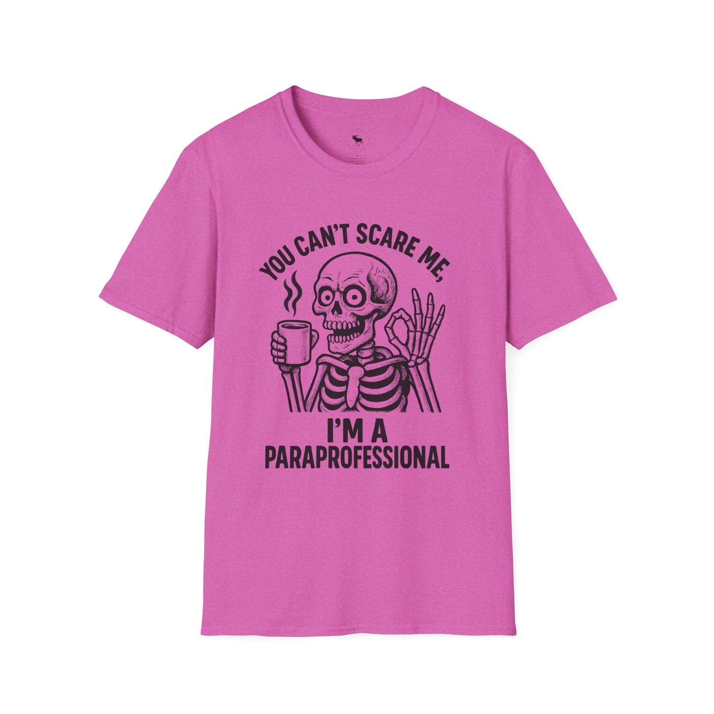 Funny Skeleton Paraprofessional T-Shirt, Unisex Tee for Halloween, Teacher Gift, Casual Wear, Humor Shirt, Skeleton Design
