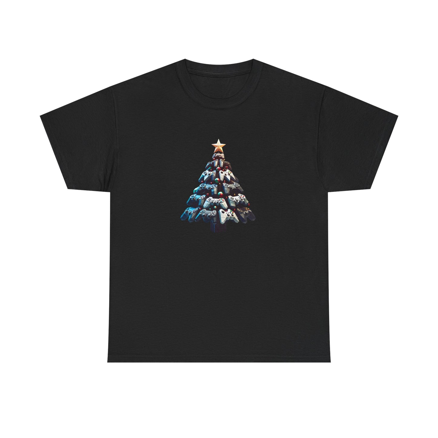 Video Game Console Christmas Tree Unisex Tee, Gaming Holiday Shirt, Gamer Gift, Retro Gamer Shirt, Gaming Console Tee, Christmas Tee