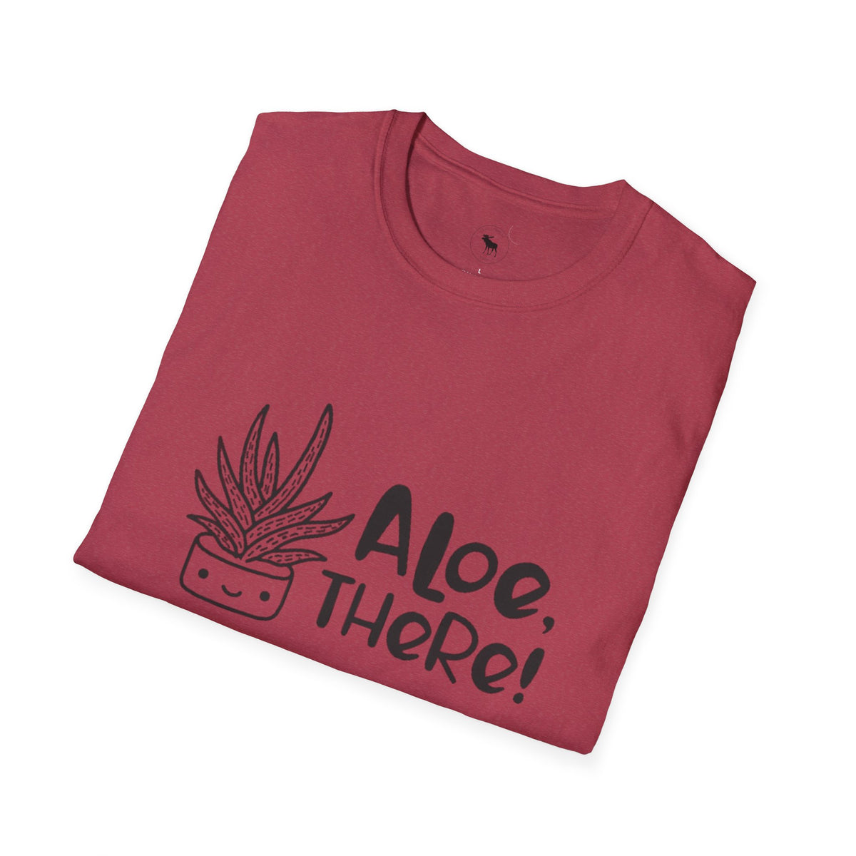 Aloe There! Unisex Softstyle T-Shirt, Funny Plant Tee, Gift for Plant Lovers, Casual Wear, Cute Eco-Friendly Apparel, group shirt, matching, for friends 1 of 6