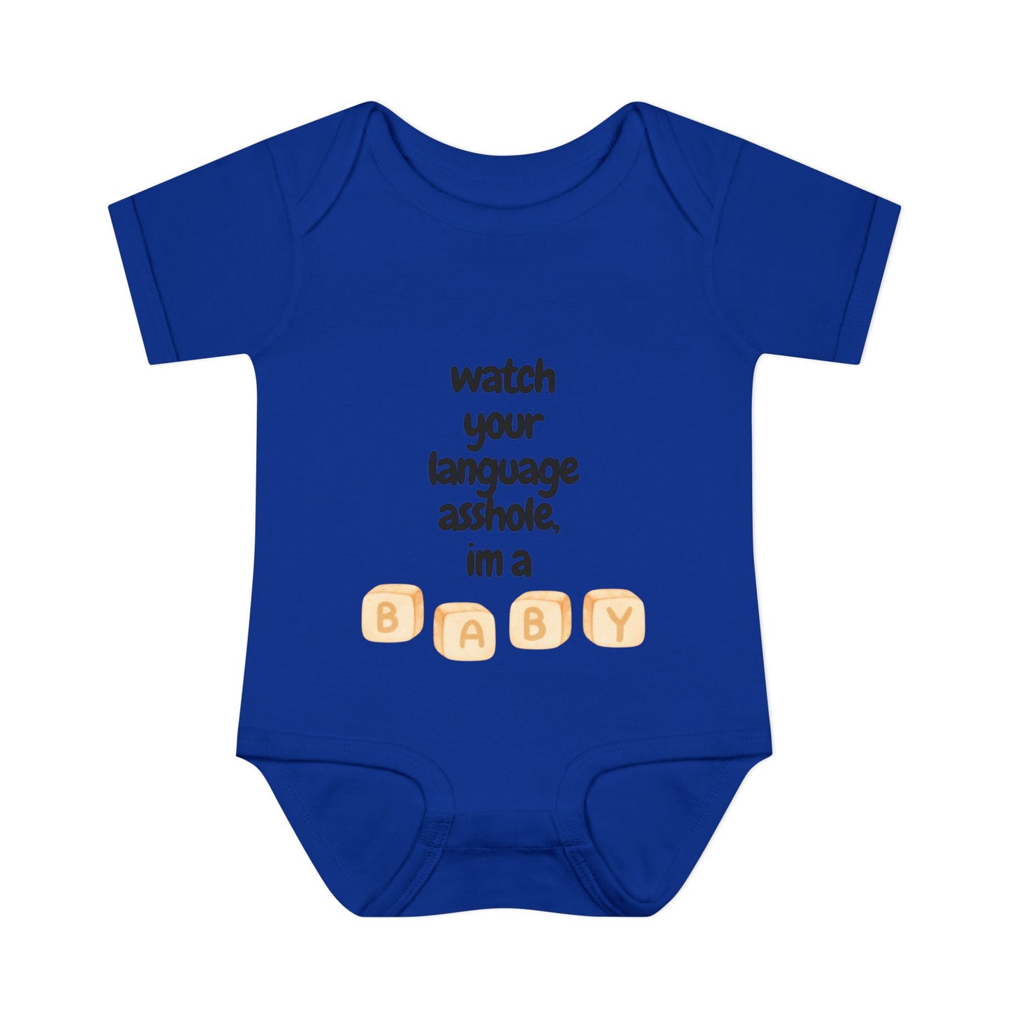 watch your language around the baby infant body suit