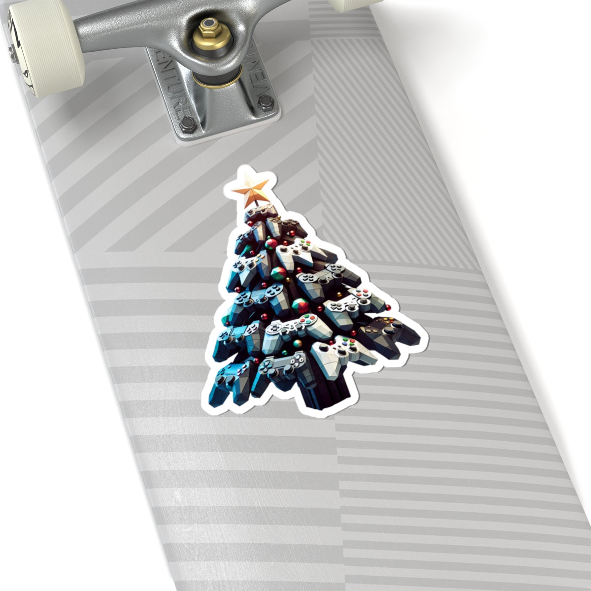 console controller Christmas tree Kiss-Cut Stickers