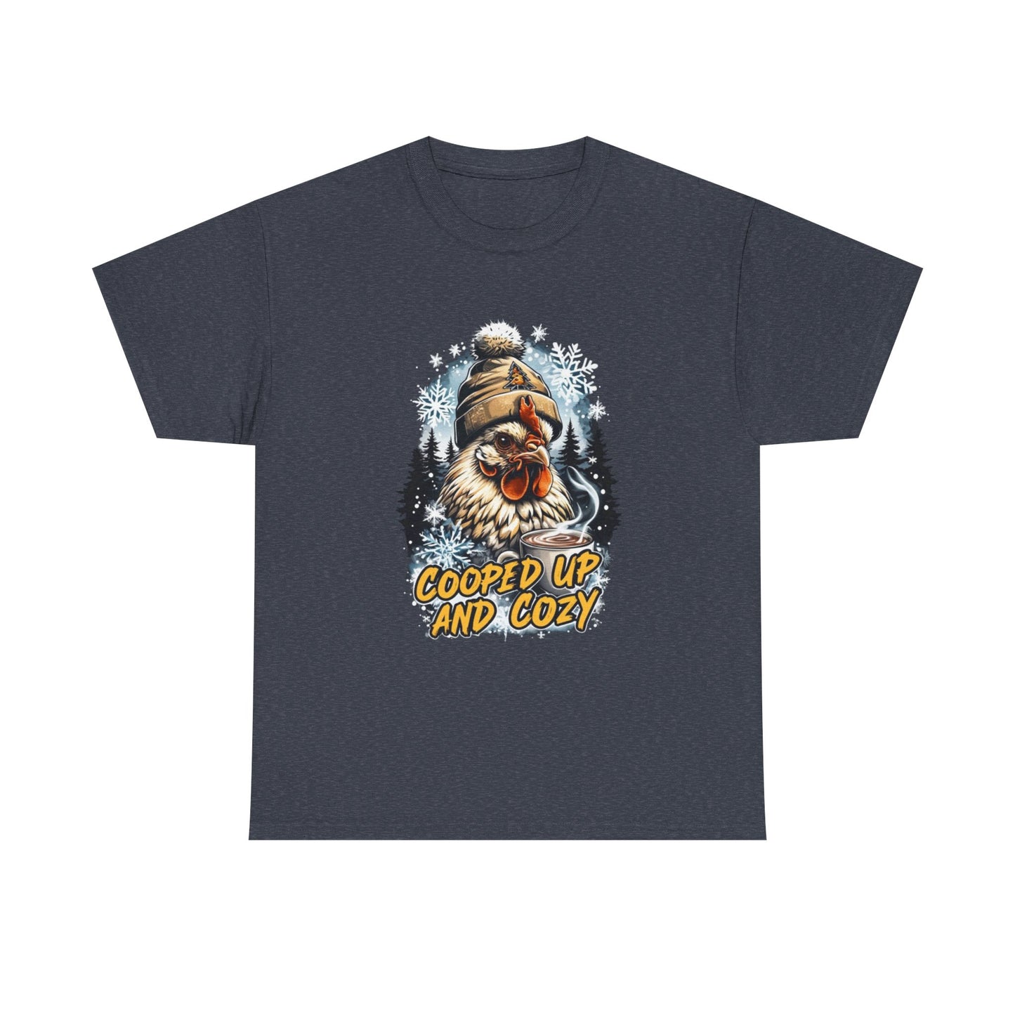 cooped up and cozy graphic T. perfect gift for the chicken lover in your life