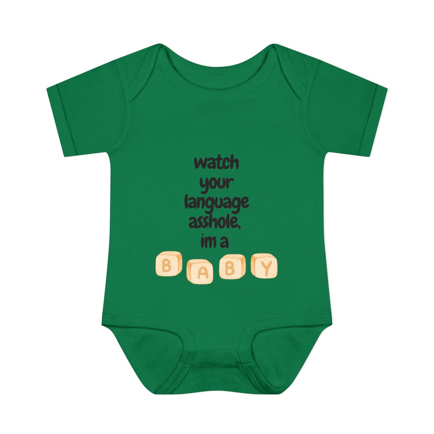 watch your language around the baby infant body suit