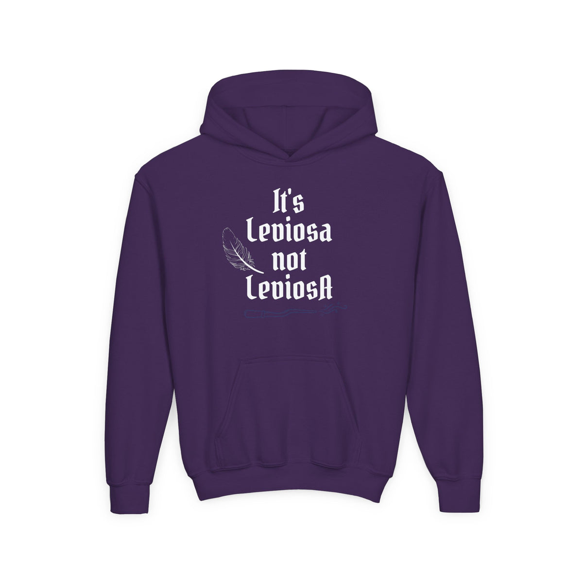 Youth Hoodie – "It's Leviosa Not LeviosA" Magical Quote Hooded Sweatshirt