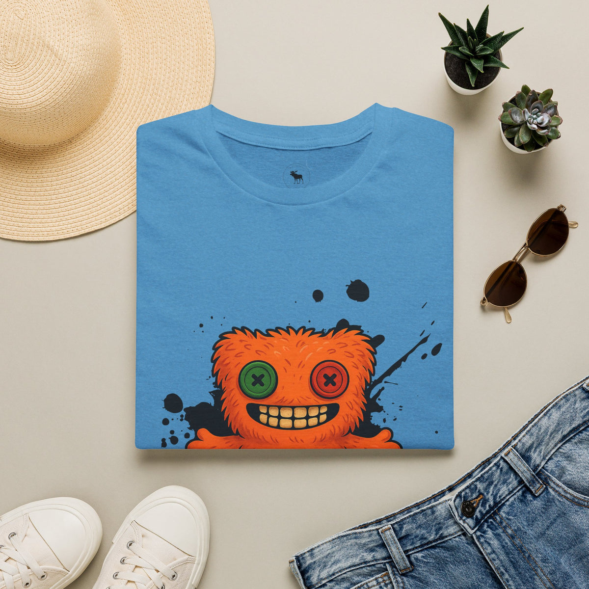 Funny Orange Monster T-Shirt – 'Fugg Life' Graphic Tee