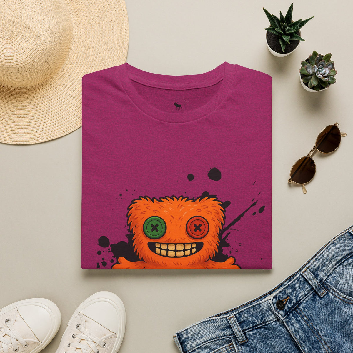Funny Orange Monster T-Shirt – 'Fugg Life' Graphic Tee