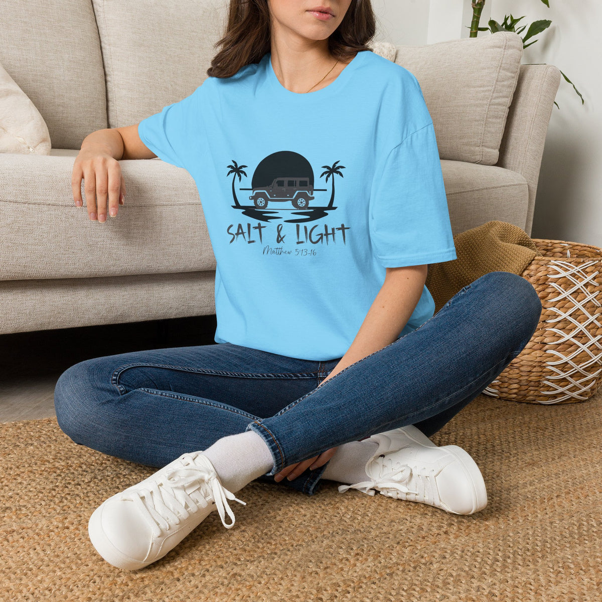 Beach 4x4 T-Shirt — "Salt & Light" Coastal Adventure Tee