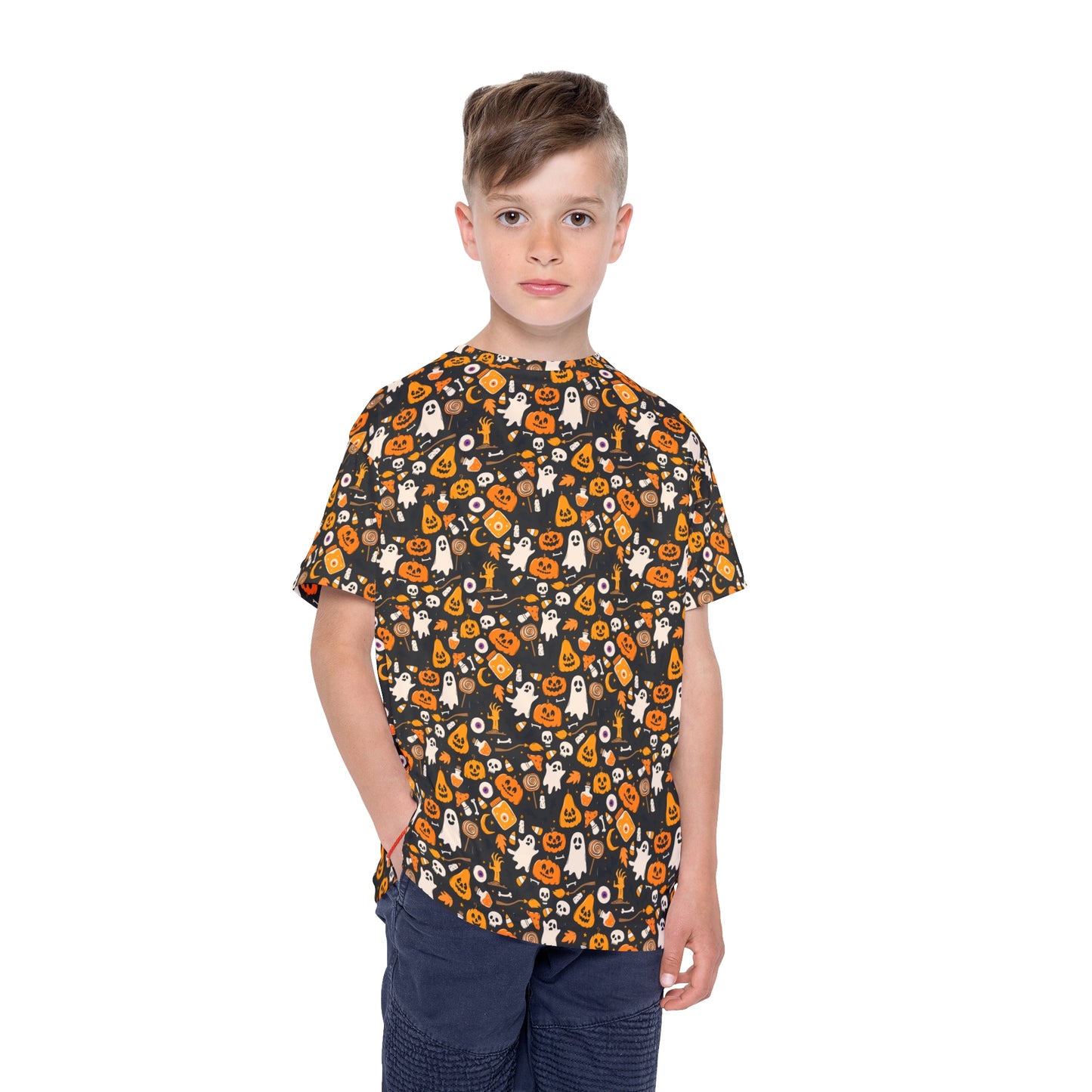 Kid's Halloween Sports Jersey Family Matching Outfit Shirt