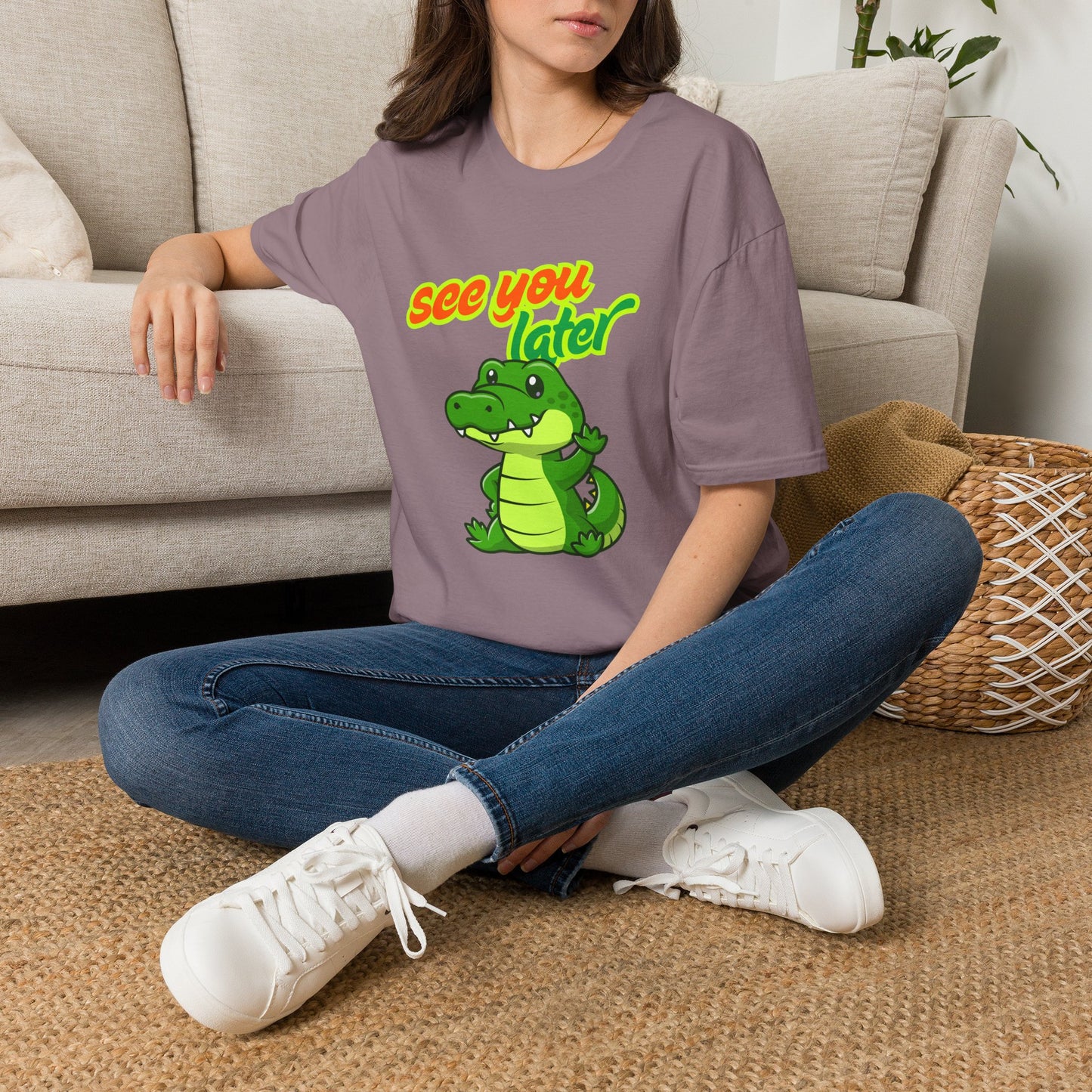 See You Later Alligator T-Shirt — Cute Retro Green Alligator Graphic Tee
