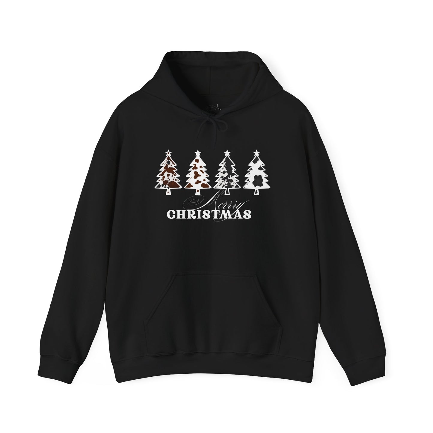 Cow Print Merry Christmas Hoodie