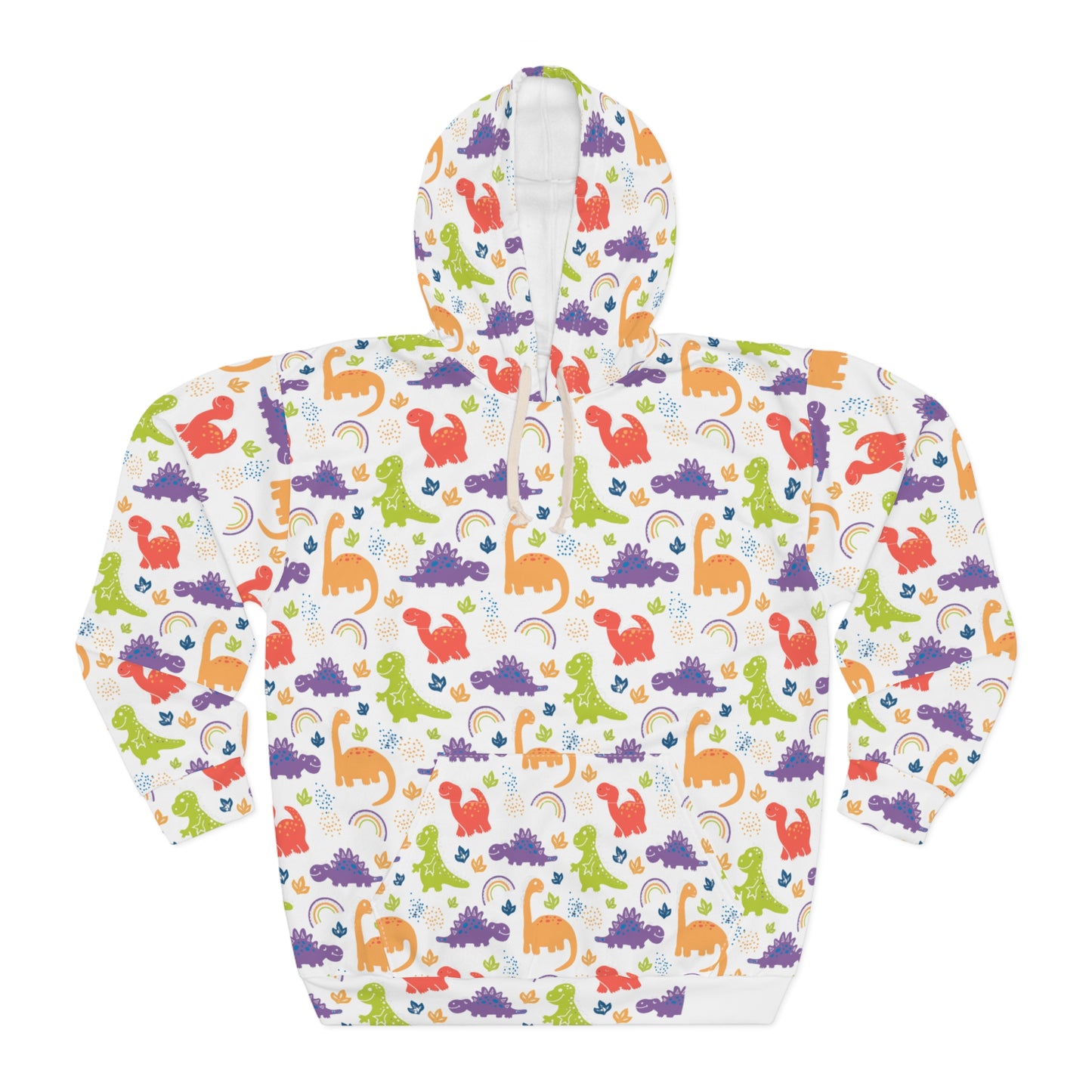 Dinosaur Adventure Unisex Pullover Hoodie, Colorful Kids/adult Hoodie, Fun Dinosaur Clothing, Gift for Dino Lovers, Cozy Hoodie for Playtime