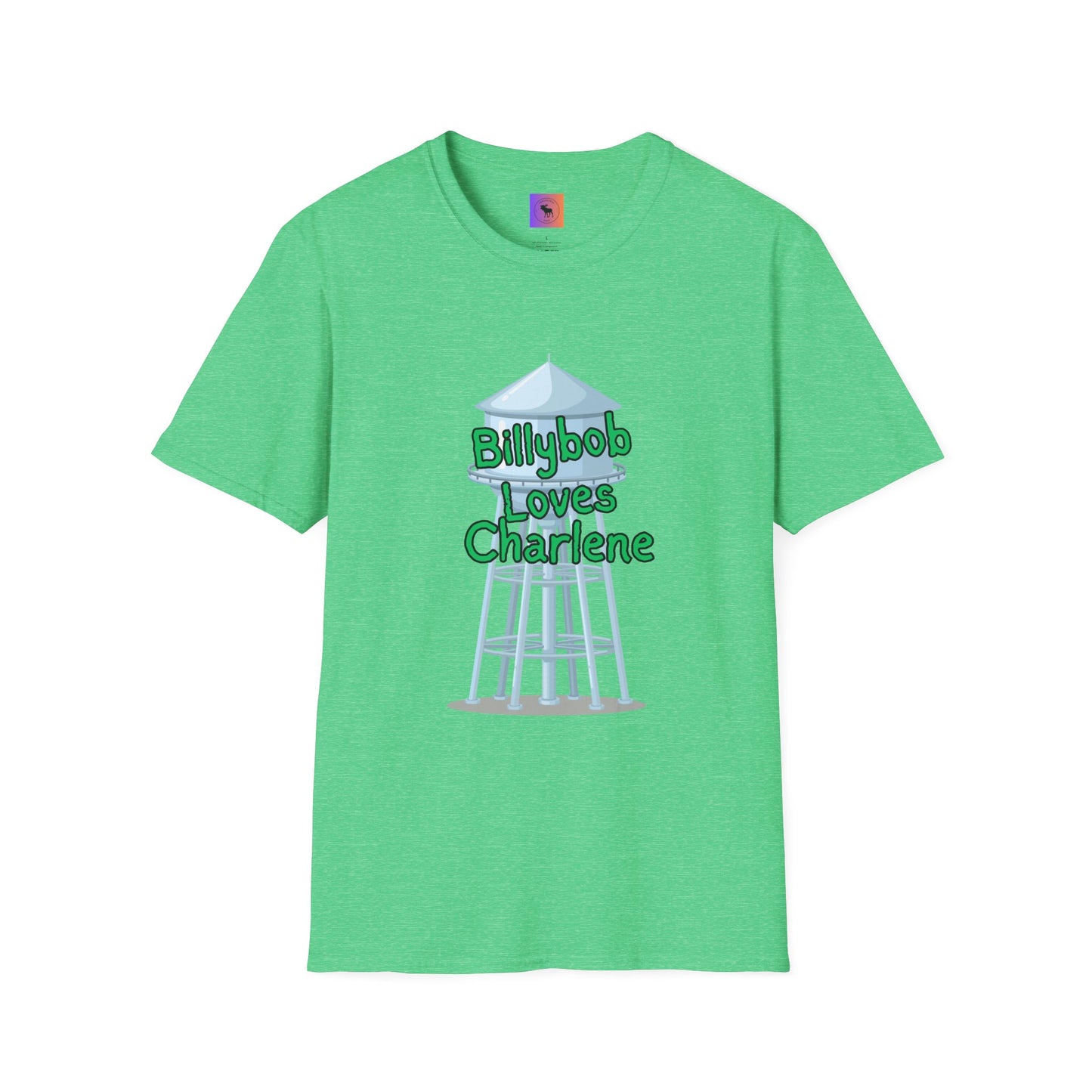 T-Shirt — 'Billybob Loves Charlene' Water Tower Graphic