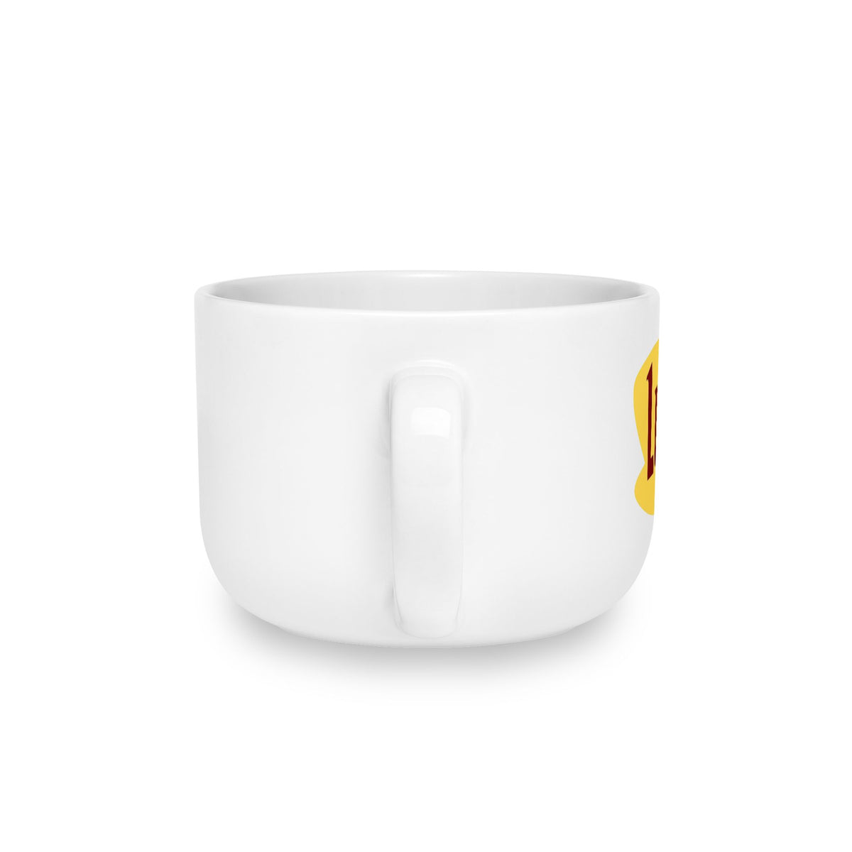25oz Ceramic Latte Mug — 'Luke's Diner' Yellow Coffee Cup Design