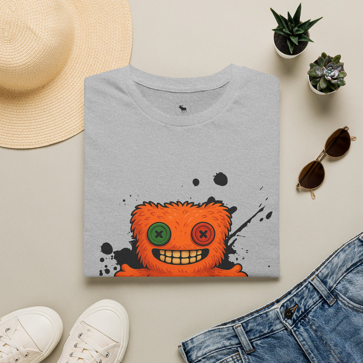 Funny Orange Monster T-Shirt – 'Fugg Life' Graphic Tee