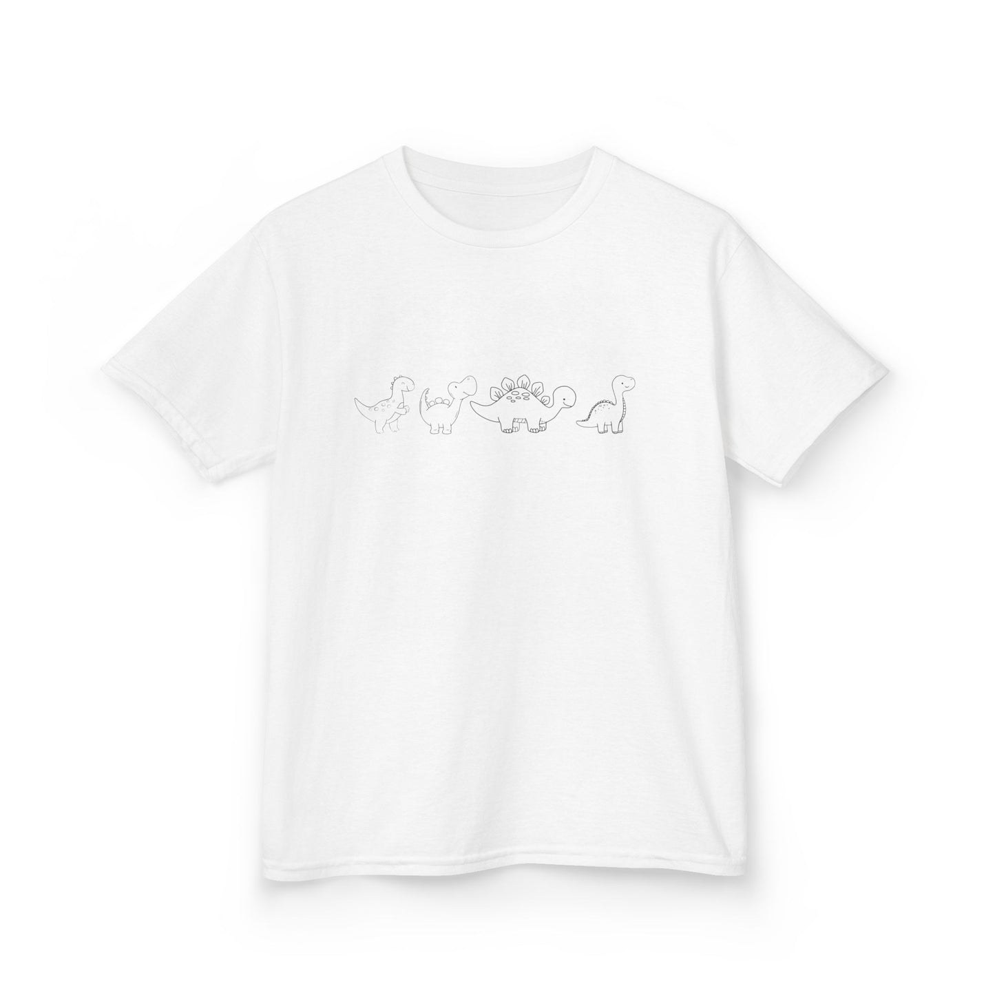 simple Dinosaur outline Kids Heavy Cotton™ Tee