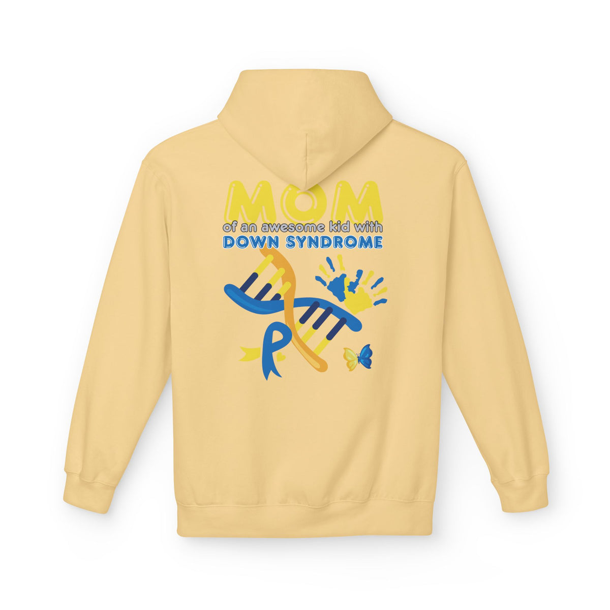 Down Syndrome Mom Hoodie - "Mom of an Awesome Kid with Down Syndrome" Support Pullover