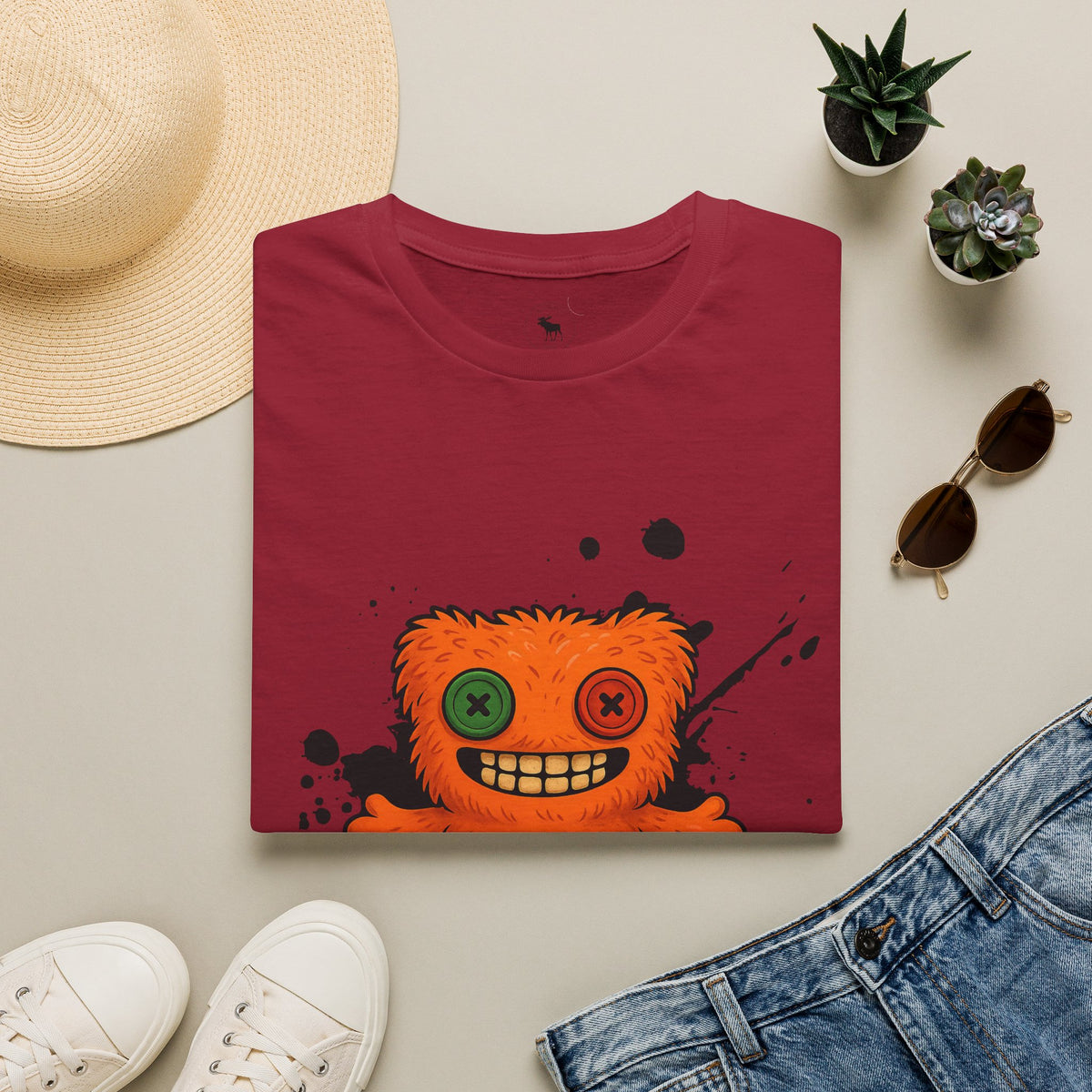 Funny Orange Monster T-Shirt – 'Fugg Life' Graphic Tee