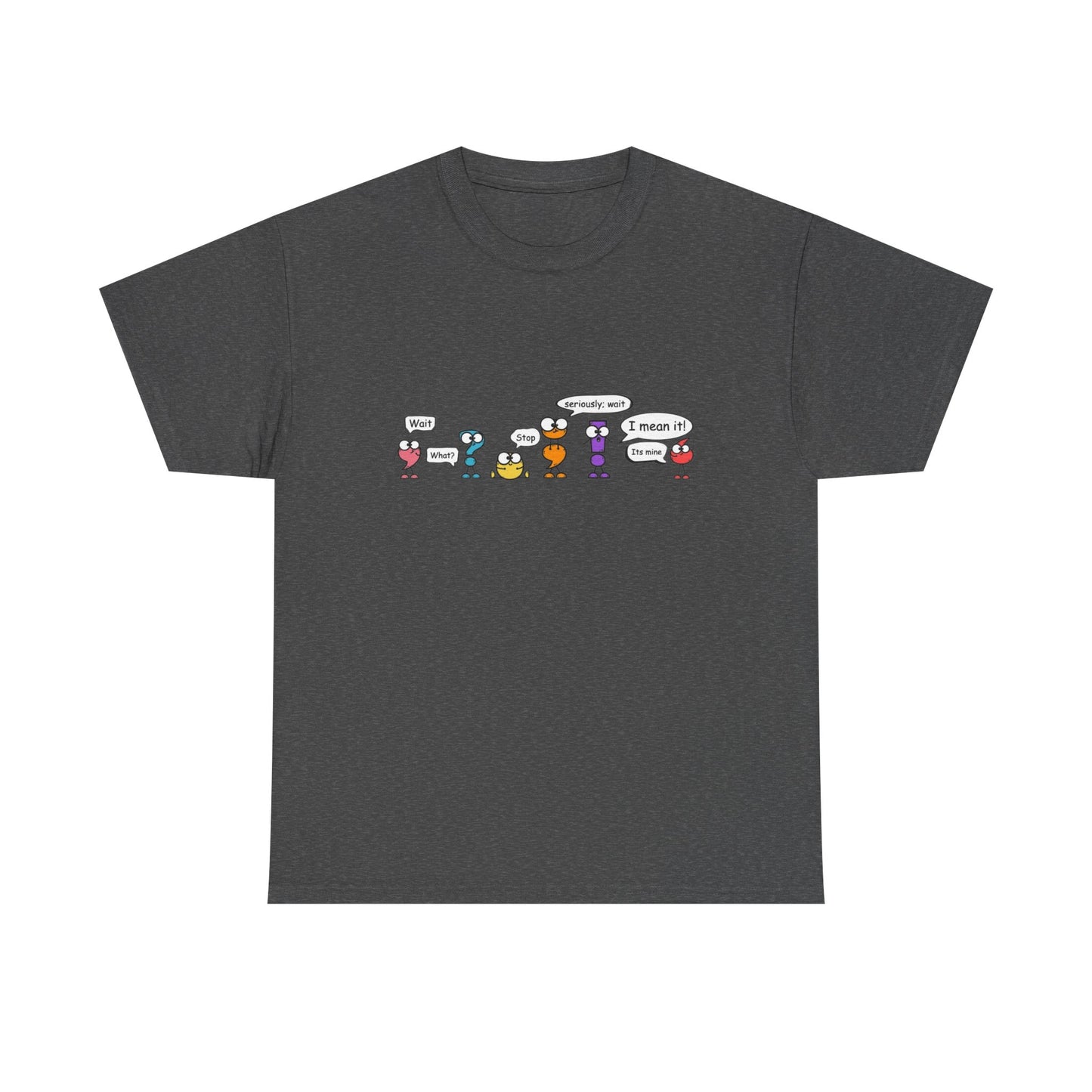 punctuation cartoon Heavy Cotton Tee