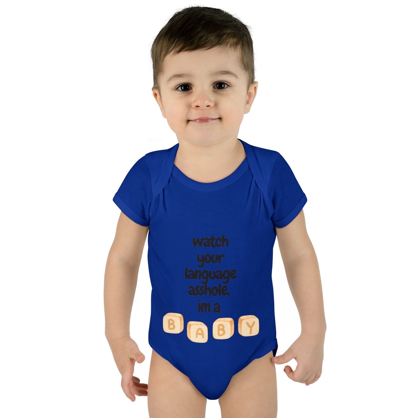 watch your language around the baby infant body suit