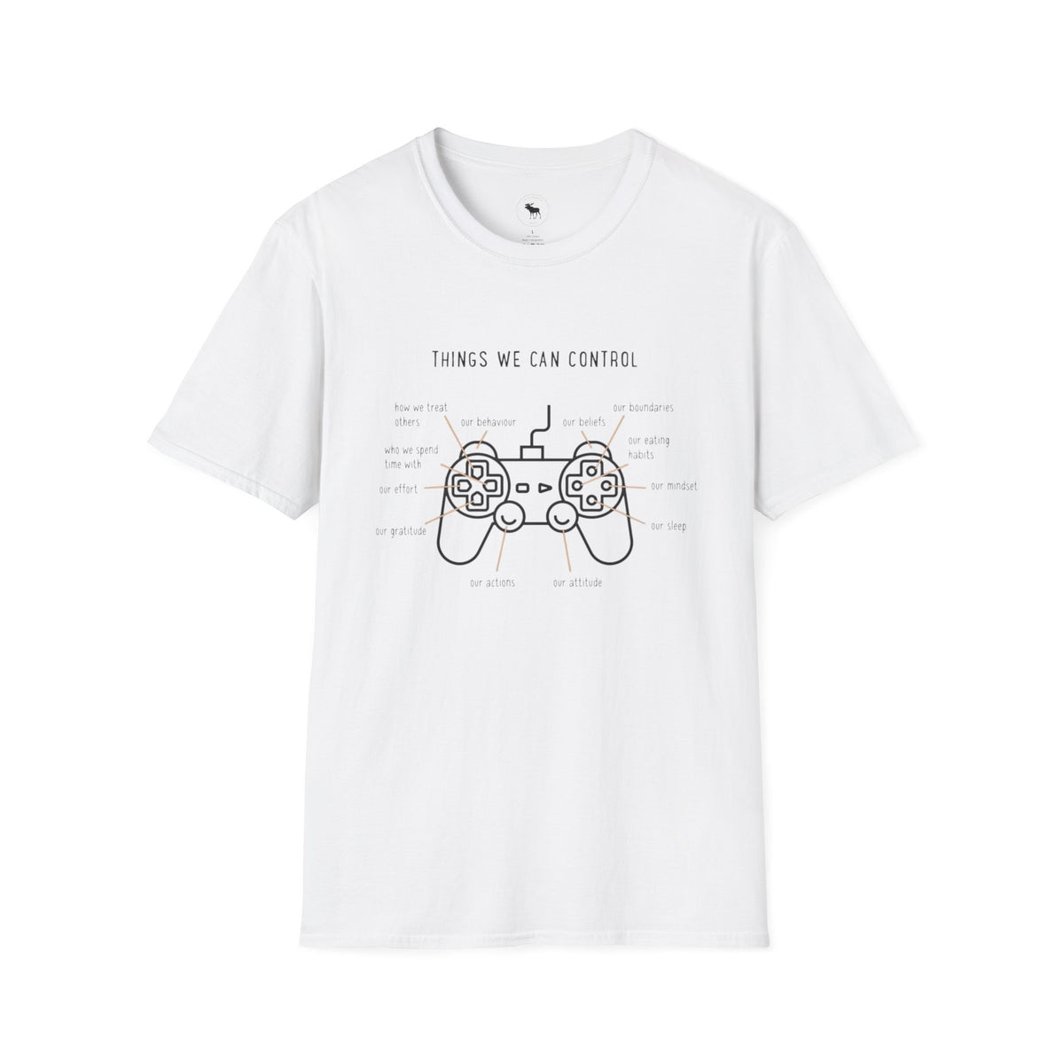Things We Can Control Gamer Controller T-Shirt — Funny Mental Health Graphic Tee