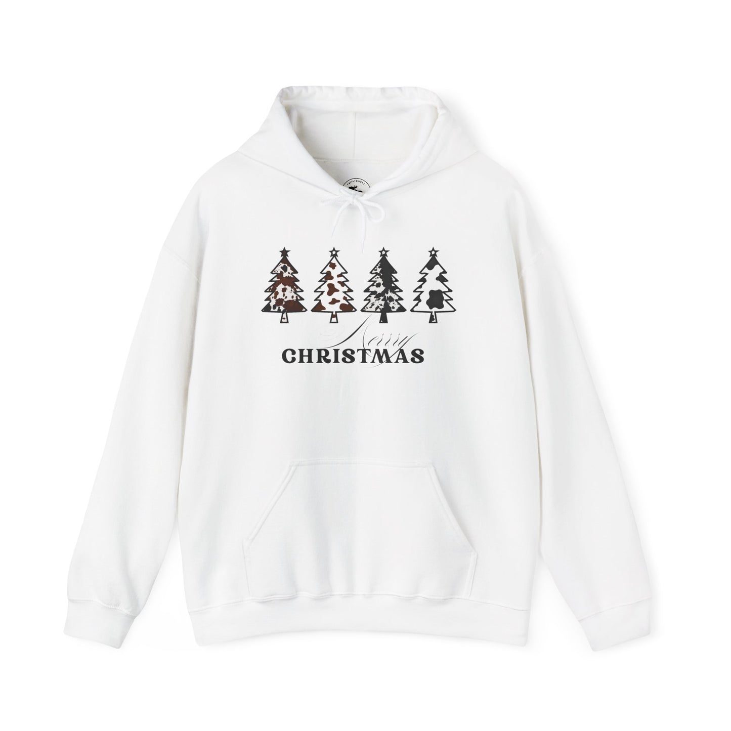 Cow Print Merry Christmas Hoodie