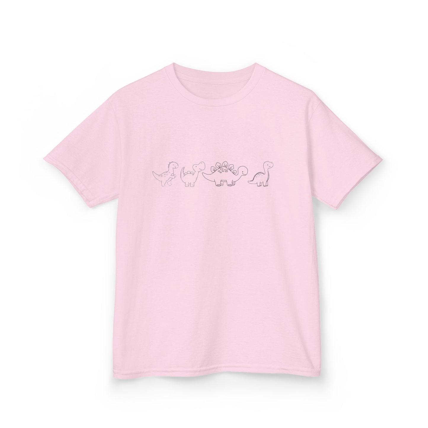 simple Dinosaur outline Kids Heavy Cotton™ Tee