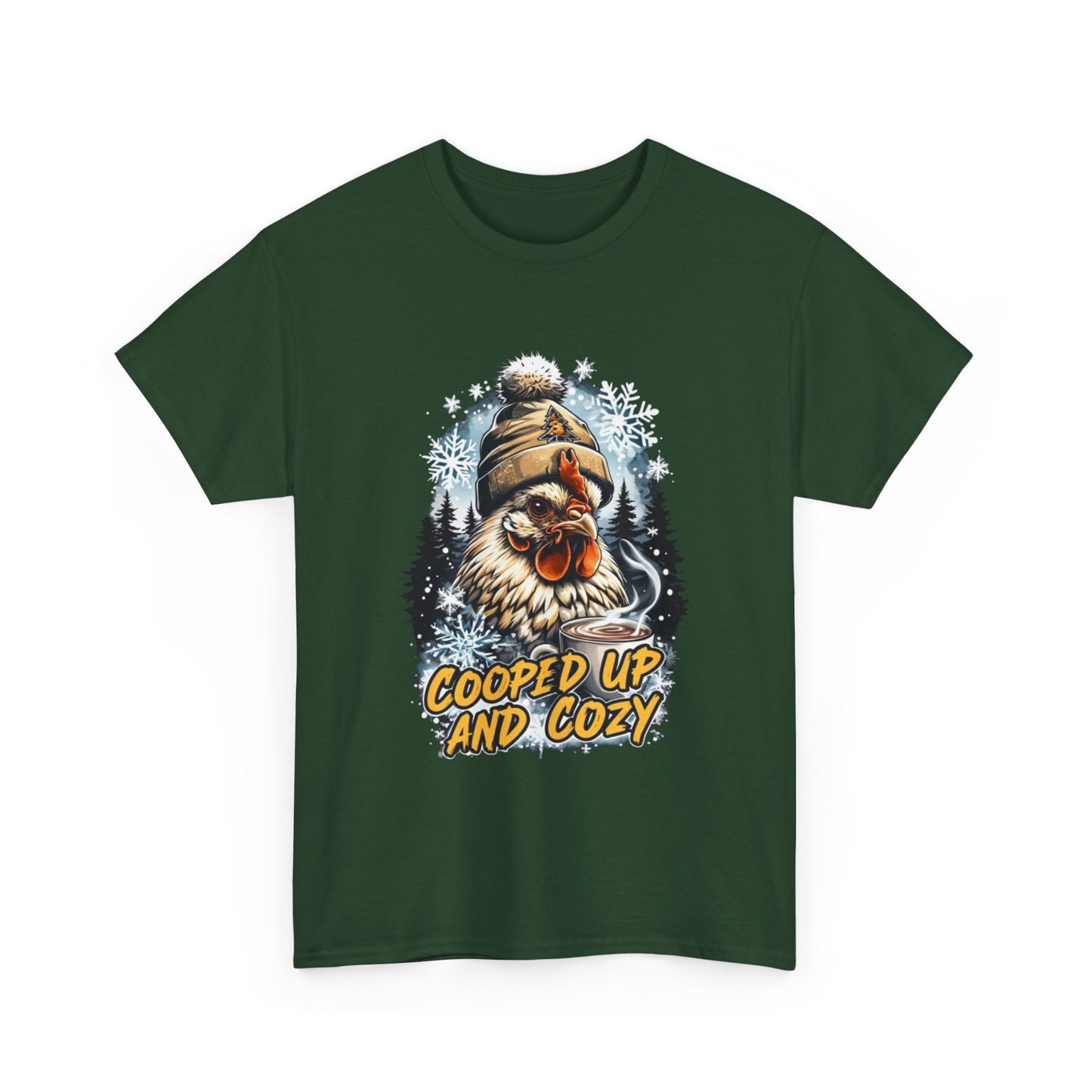 cooped up and cozy graphic T. perfect gift for the chicken lover in your life